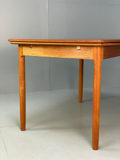 Vintage Teak Extending Dining Table Danish Design 1970s EB10001 MWOO - UKDK FURNITURE