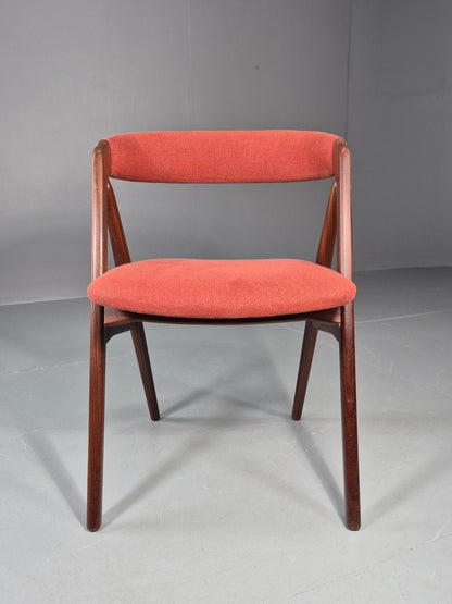 Vintage Thomas Harlev Chair New Upholstery 1960s Danish Teak EB11260 MDIN2