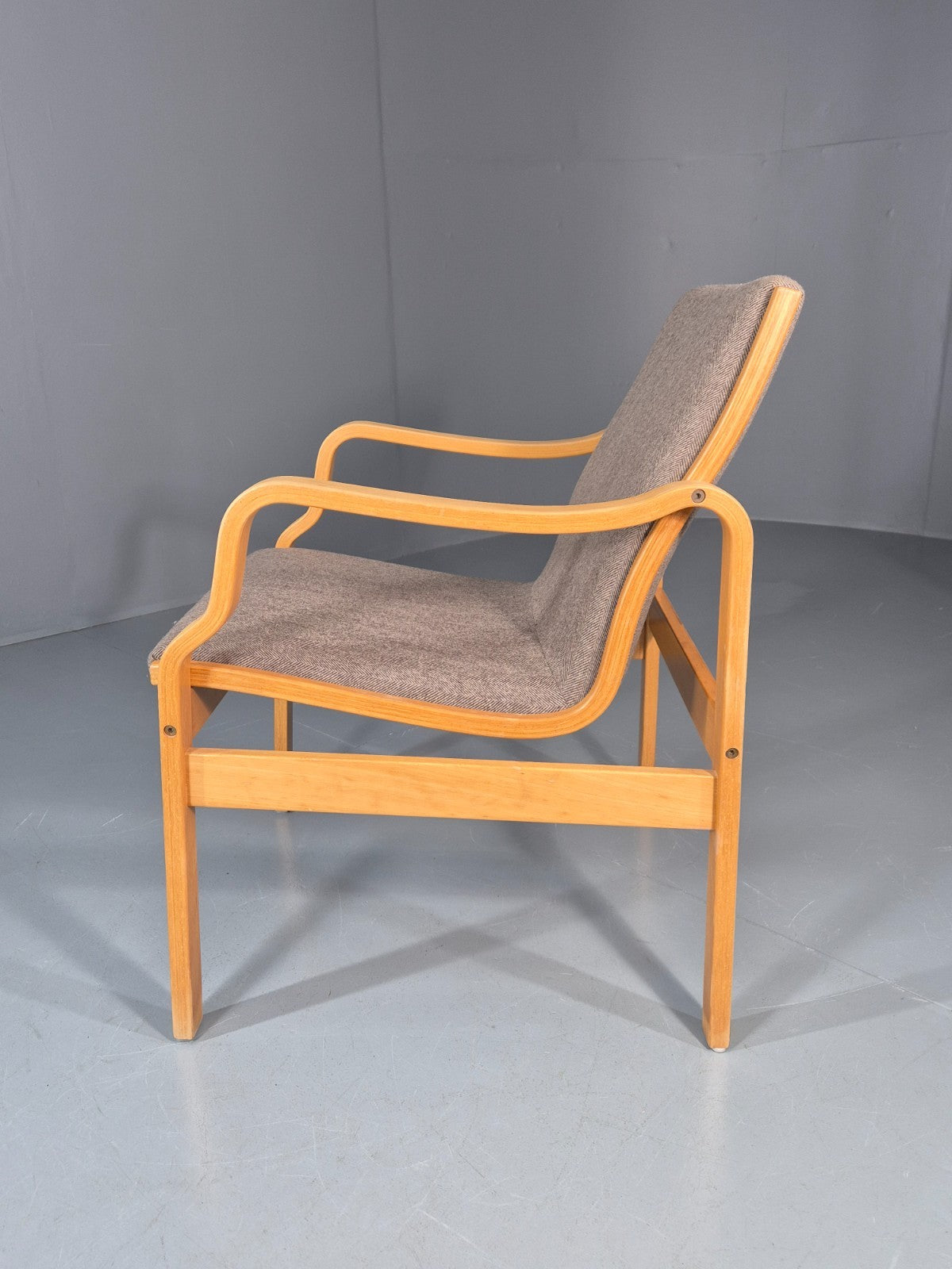 Vintage Bentwood Armchair Danish 1970 Retro Farstrup New Upholstery EB11213 MBEN11