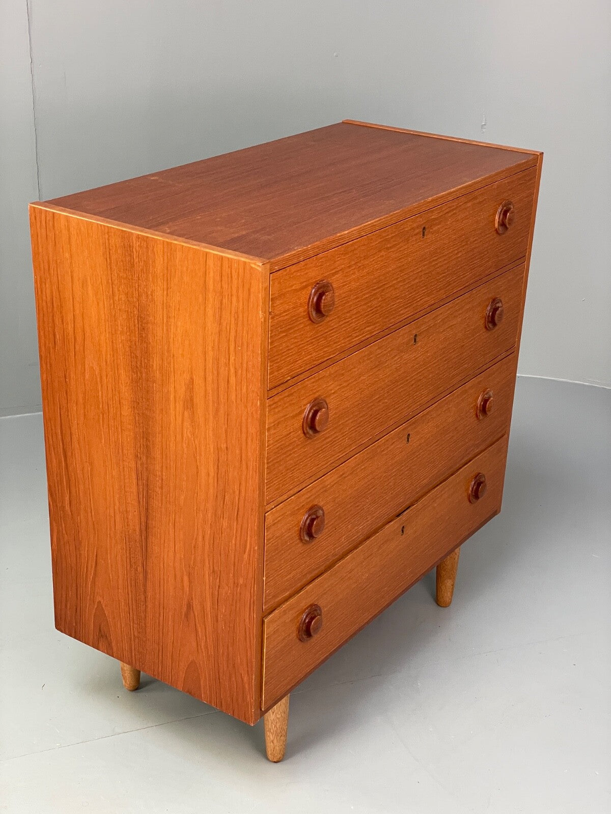 Mid Century Teak Chest Of Drawers By Erik Franssons Retro Scandi EB9824 MWOO - UKDK FURNITURE