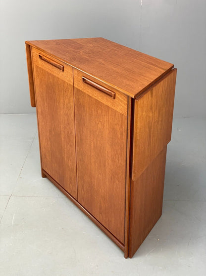 Vintage Teak Extending Home Drinks Bar By Reeds Furniture Shelving EB9119 MWOO - UKDK FURNITURE