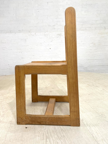 4 Vintage Danish Beech and Plywood School Chairs. Child Size, MCM EB4319 MDIN - UKDK FURNITURE