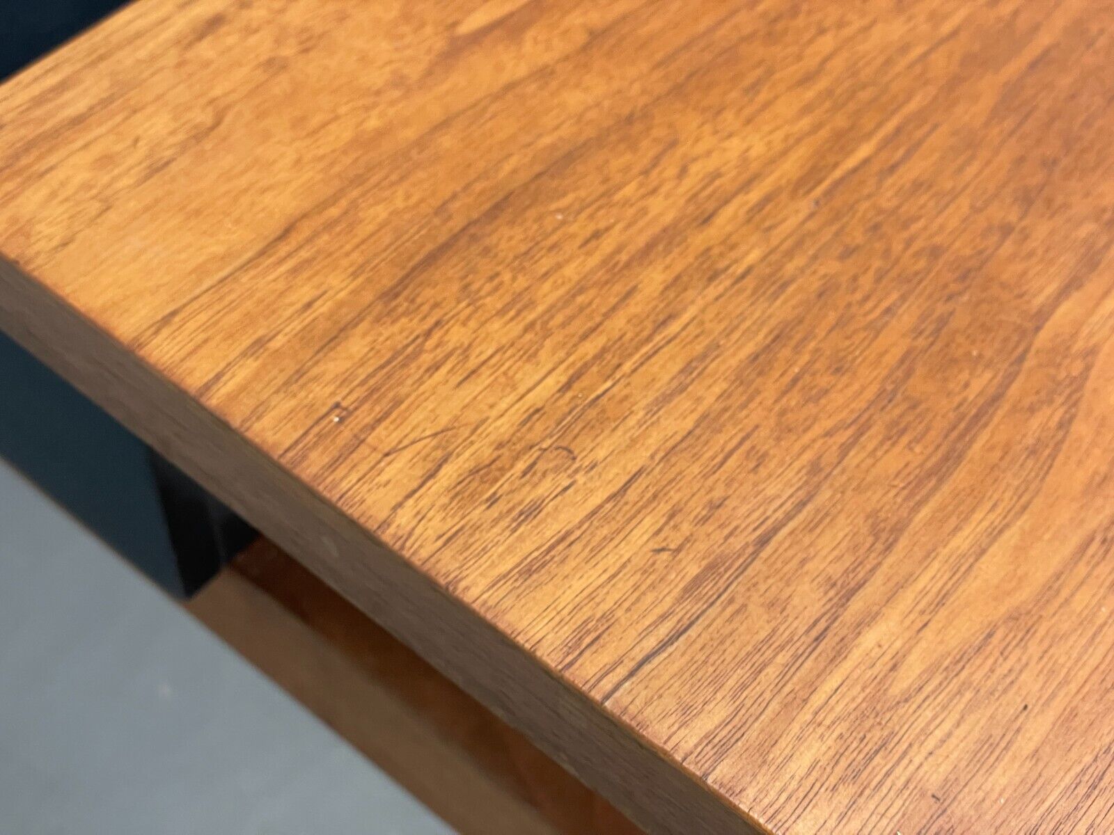 Vintage Danish Teak Coffee Table Extending Storage Black Melamine EB8710 MWOO - UKDK FURNITURE
