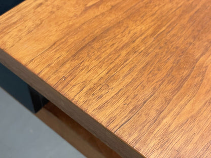 Vintage Danish Teak Coffee Table Extending Storage Black Melamine EB8710 MWOO - UKDK FURNITURE