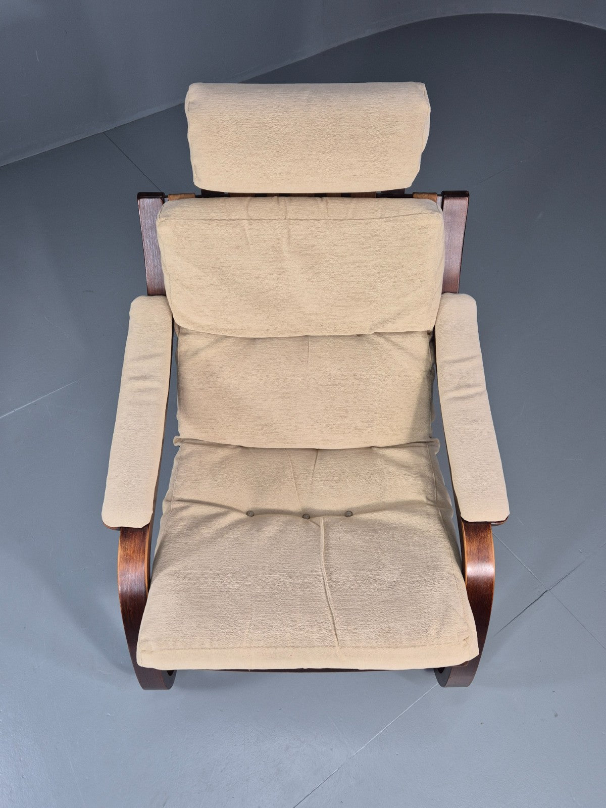 Vintage Danish Bentwood Lounge Chair Cantilever Design 1970s Retro EB11329 MBEN3