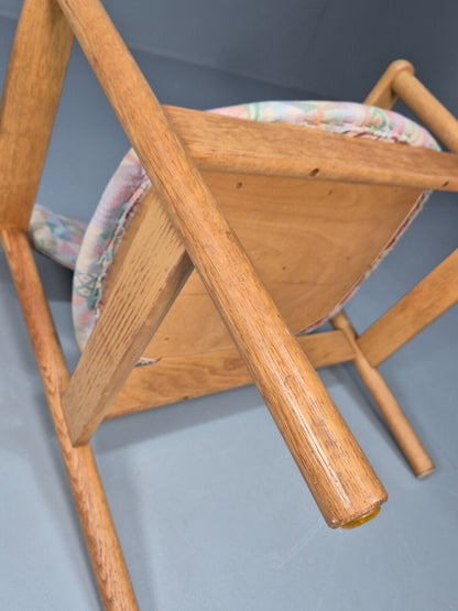 Vintage Danish Elbow Chair Oak Frame FDB Mobler Jorgan Baekmark MCM EB8896 VDIN - UKDK FURNITURE