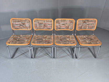 4 Cesca Dining Chairs Marcel Breuer Bauhaus Classic 1980s Retro EB11252 VDIN2