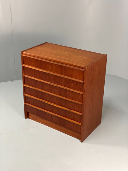 Vintage Chest Of Drawers Teak 1960s Danish Retro Storage MCM EB10868 MWOO1
