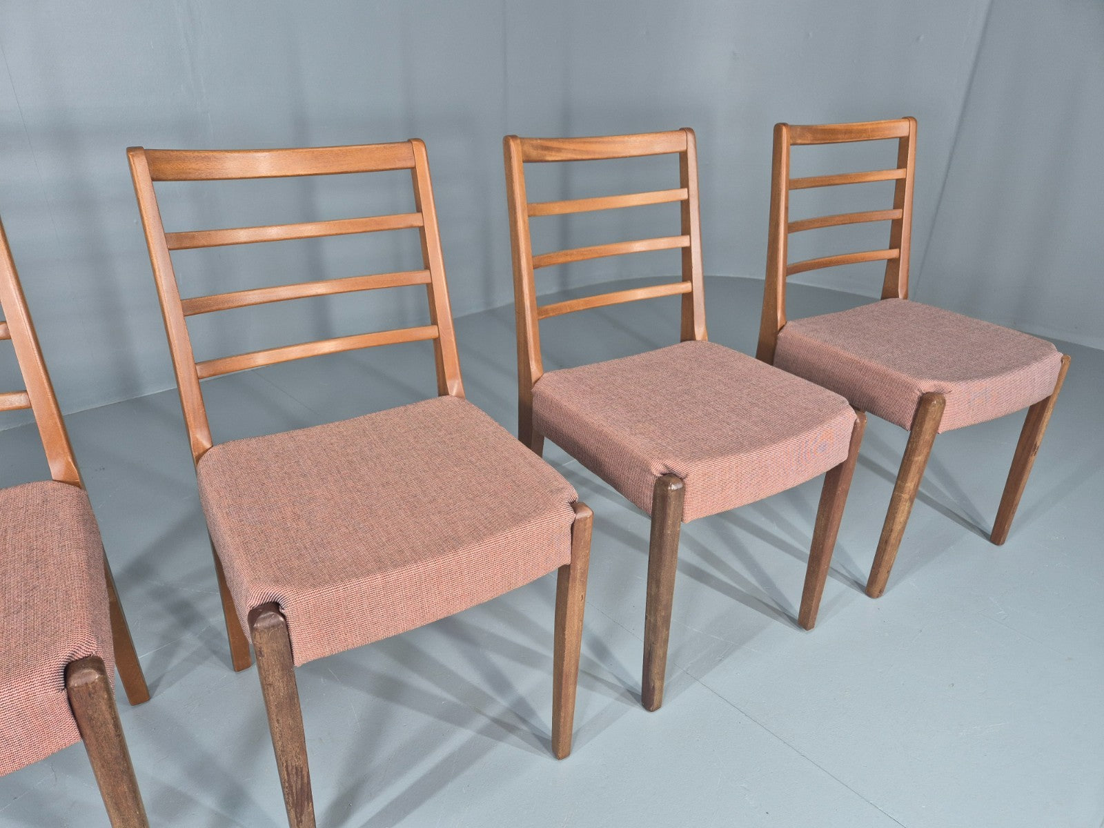 4 Vintage Mid Century Dining Chairs 1960s Retro New Upholstery  EB11823 MDIN3