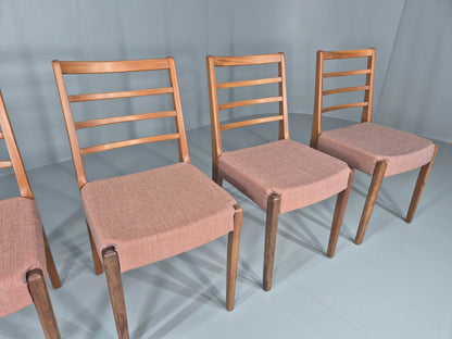 4 Vintage Mid Century Dining Chairs 1960s Retro New Upholstery  EB11823 MDIN3