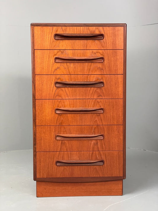 Vintage G Plan Tallboy Teak Chest Of Drawers 1970s Fresco Range EB11501 MWOO0