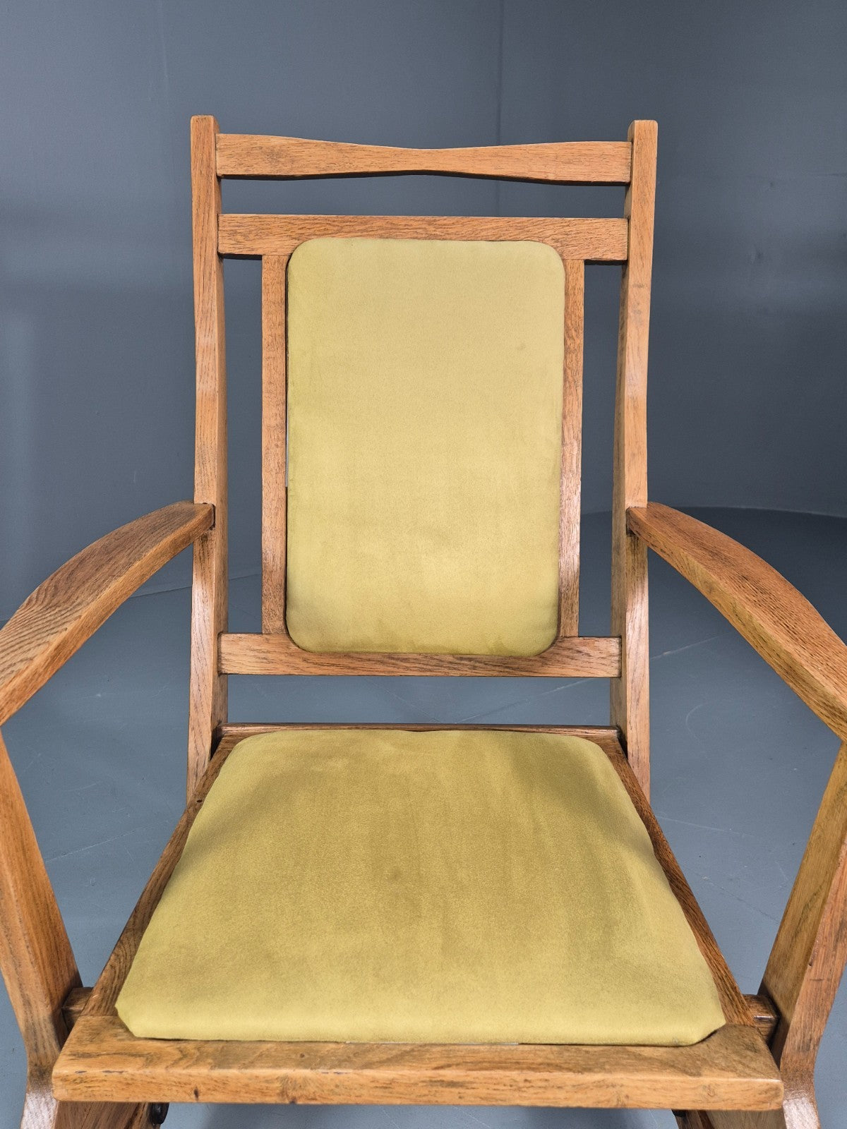 Vintage Scandinavian Rocking Chair Oak Frame 1970s Retro MCM  EB10731 MNOR5