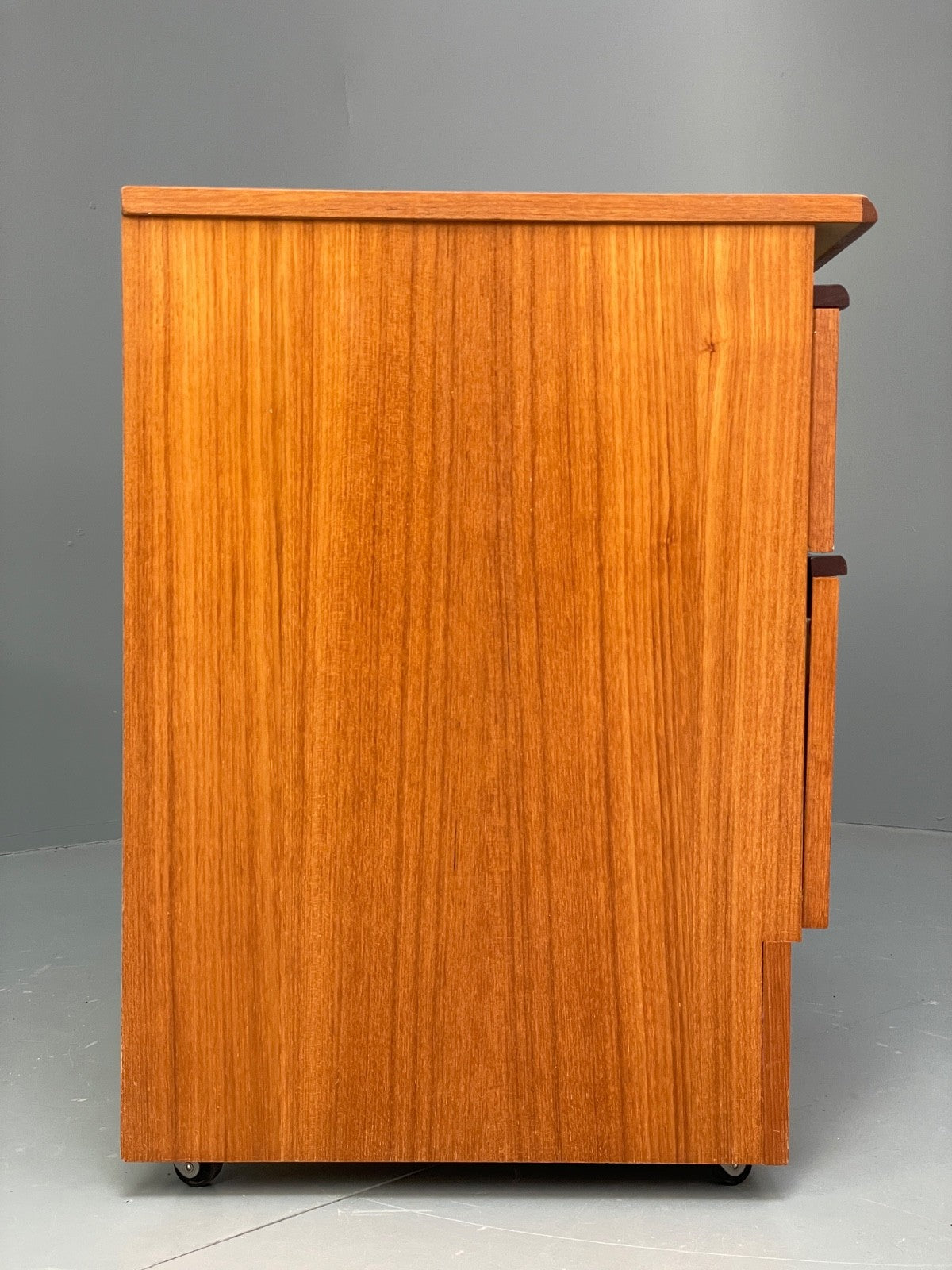 Vintage Teak Media Unit 1970s Retro Drawer EB10010 MWOO - UKDK FURNITURE