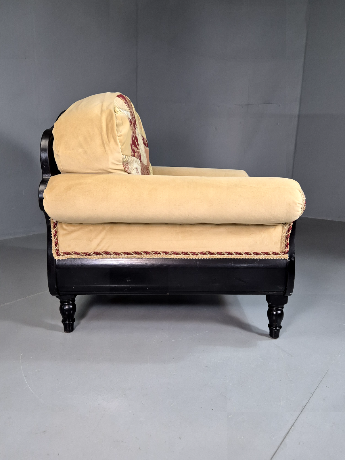 Vintage Lounge Chair Patchwork Ducal 1990s Retro EB7363 VCLO10