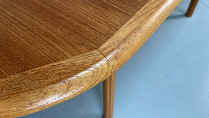 Vintage Teak Dining Table Danish Extending 1970s Ansager Møbler EB11551 MWOO15