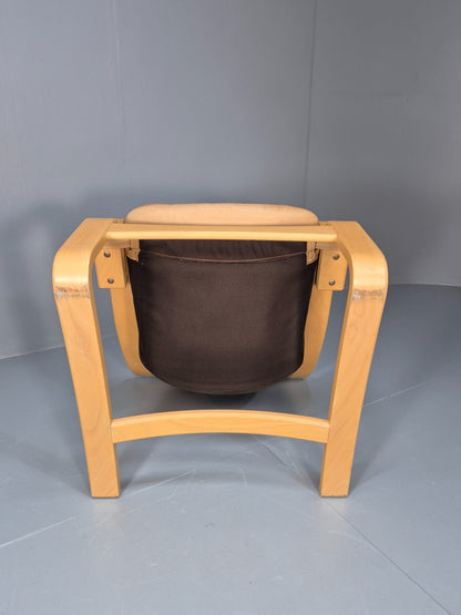 Vintage Danish Skippers Bentwood and Leather Apollo Lounge Chair EB9245 MBEN - UKDK FURNITURE
