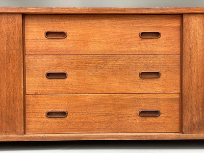Vintage Modular Teak Wall Unit By Interflex 1960s Retro Drawers EB9822 MWOO - UKDK FURNITURE
