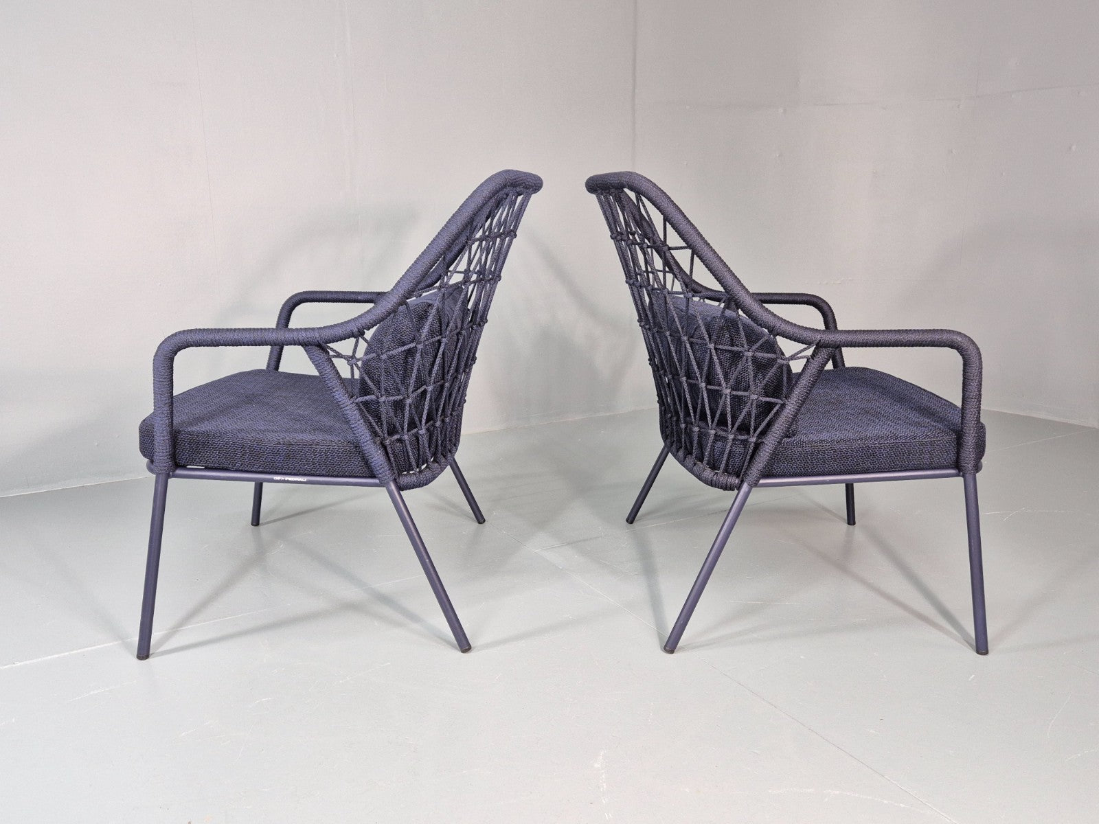 2 Pedrali Panarea 3679 Chairs Modern Design Blue Italian  EB11430 MNOR12