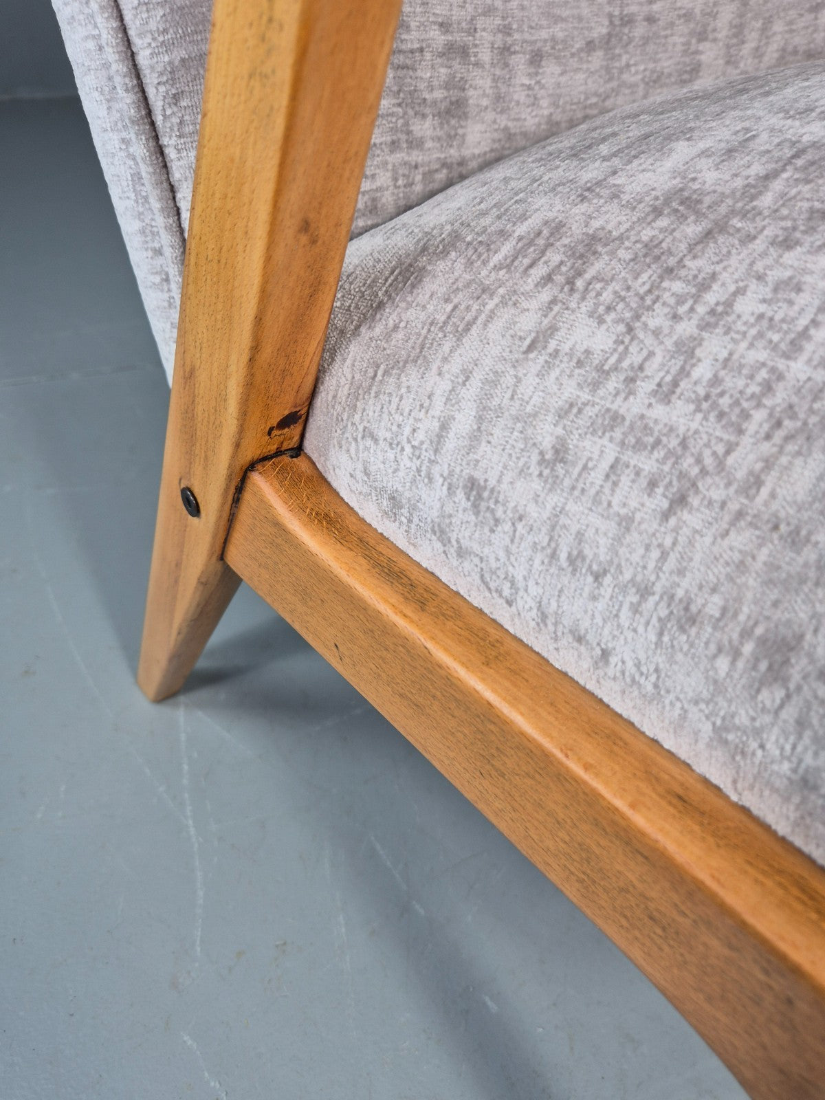 Vintage Mid Century Lounge Chair Swedish 1960s Design Reupholstered EB11670 MNOR9