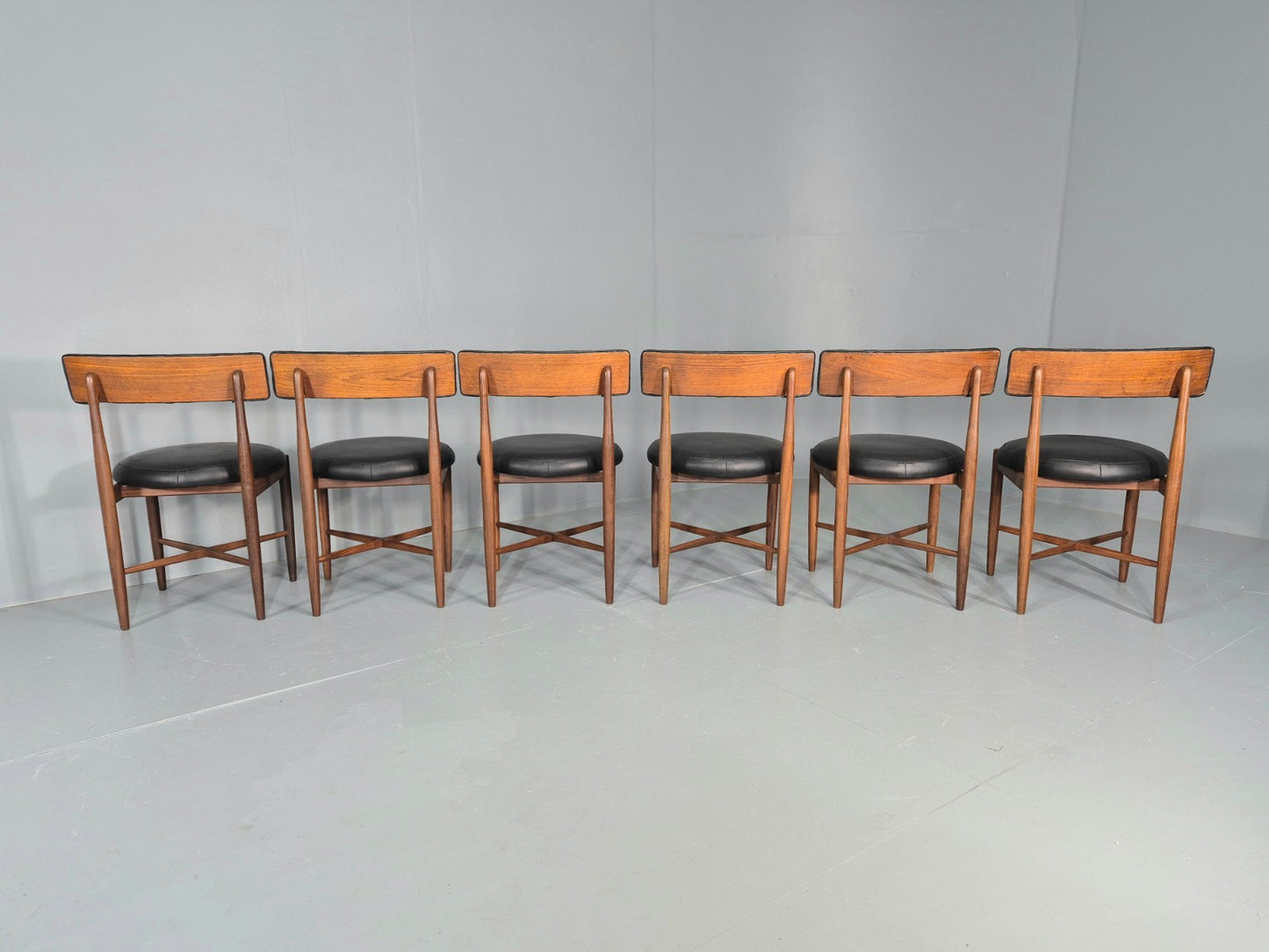 6 Vintage G Plan Circle Chairs 1970s Retro Mid Century Design Teak  EB11890 MDIN6