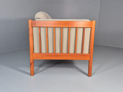 Vintage 2 Seat Settee Mid Century Danish Design Beech Wood Frame EB10508 M2SS9