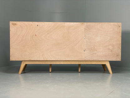 Modern Danish Oak Sideboard - Sliding Door Drawer Mid Century Style EB10836 MWOO21