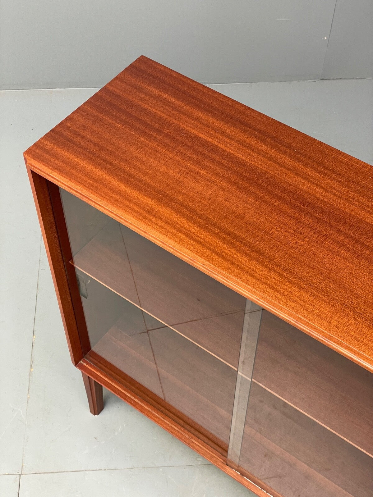 Vintage Teak Glazed Bookcase By Beaver & Tapley EB9503 MWOO - UKDK FURNITURE