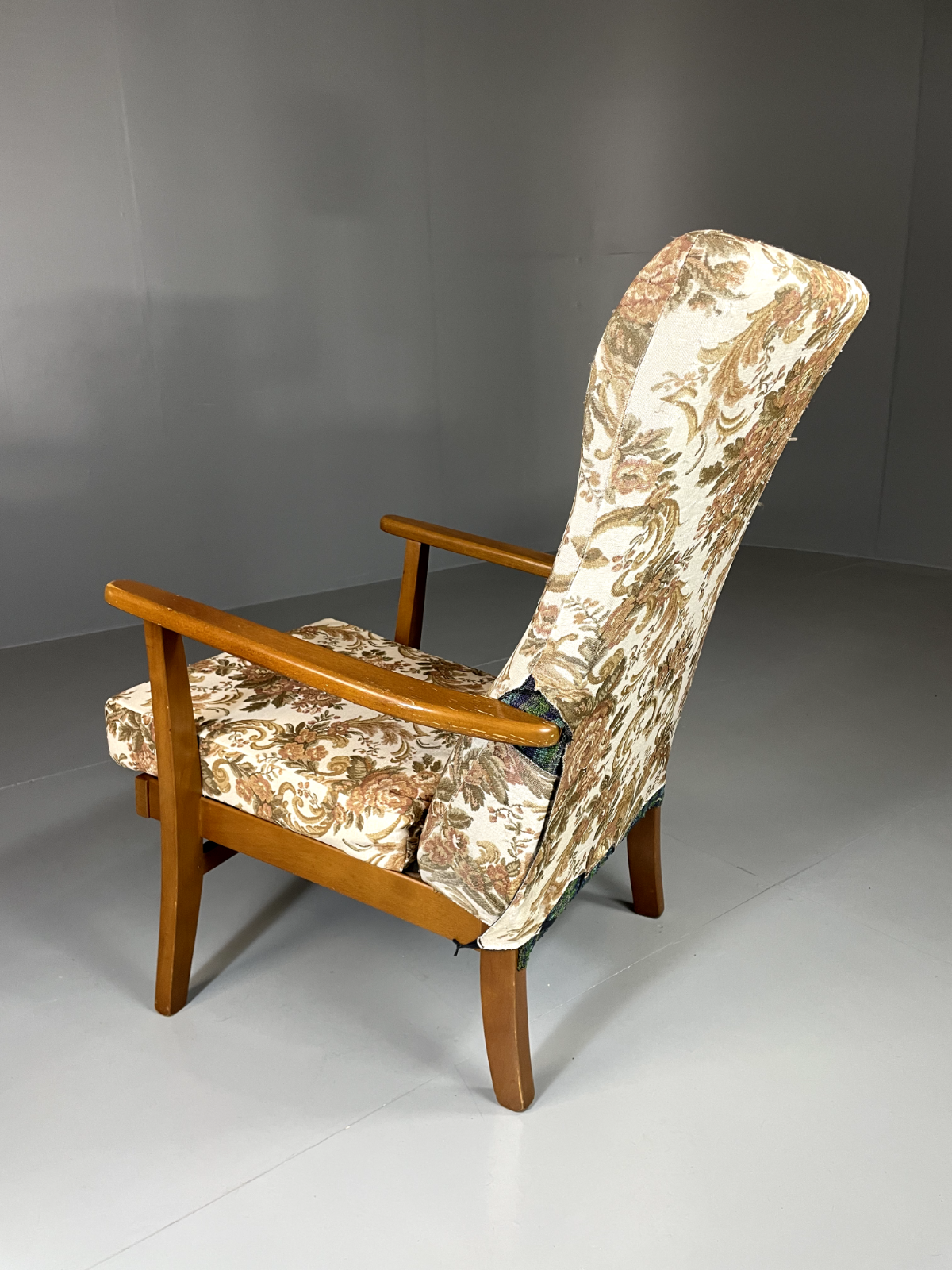 Vintage Mid Century Chair Beech Frame 1960s Retro EB5712 MNOR6