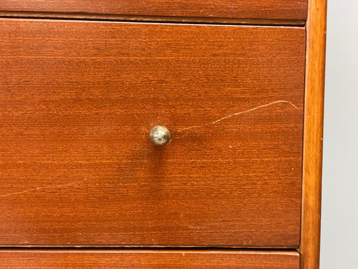 Vintage Austinsuite Chest Of Drawers Walnut Brass Handles 1960s EB10677 MWOO9