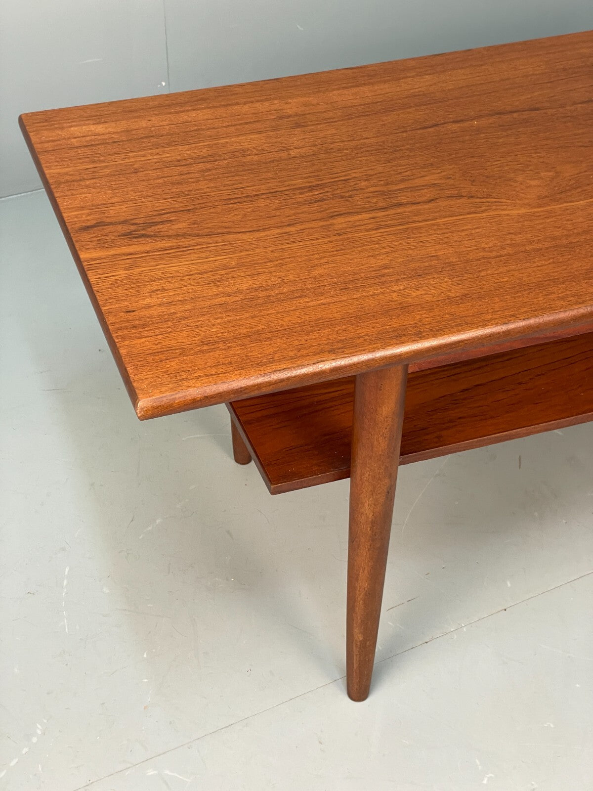 Vintage Teak Coffee Table With Magazine Rack Retro Danish Design EB9426 MWOO - UKDK FURNITURE