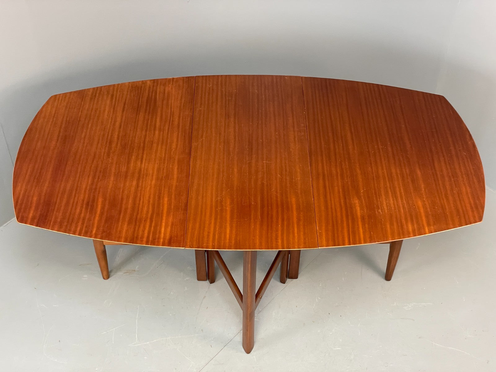 Vintage Drop Leaf Dining Table By Harris Lebus Walnut & Beech 1960s EB10675 MWOO2