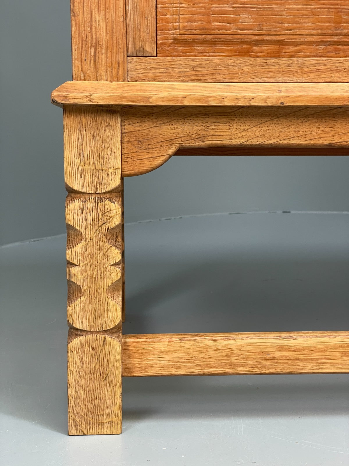 Vintage Solid Oak Sideboard - Henning Kjaernulf Style Danish 1970s EB10826 MWOO4