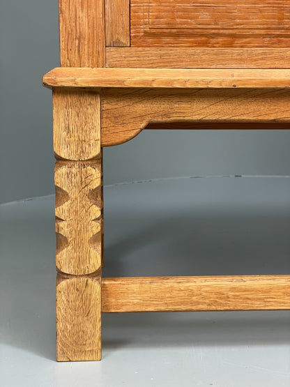 Vintage Solid Oak Sideboard - Henning Kjaernulf Style Danish 1970s EB10826 MWOO4