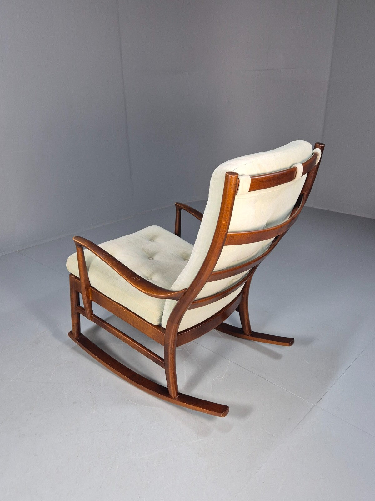 Vintage Mid Century Light Mint Parker Knoll Rocking Chair 1960s EB9785 MNOR - UKDK FURNITURE