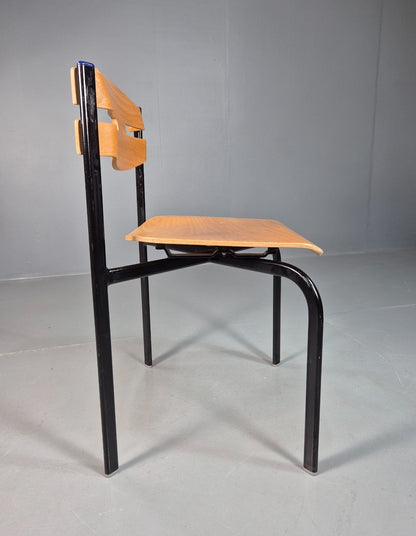 8 Stacking Chairs Danish Plywood and Metal Vintage Retro EB7277 MSTA7