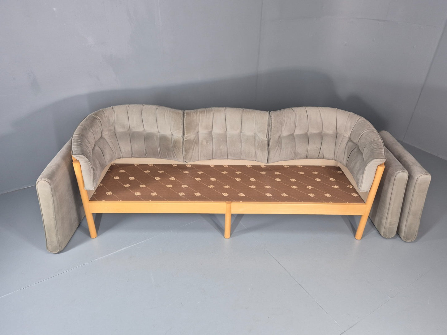 Vintage Three Seater Sofa 1980s Danish Nielaus Jeki Retro MCM EB11348 M3SS7