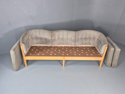 Vintage Three Seater Sofa 1980s Danish Nielaus Jeki Retro MCM EB11348 M3SS7