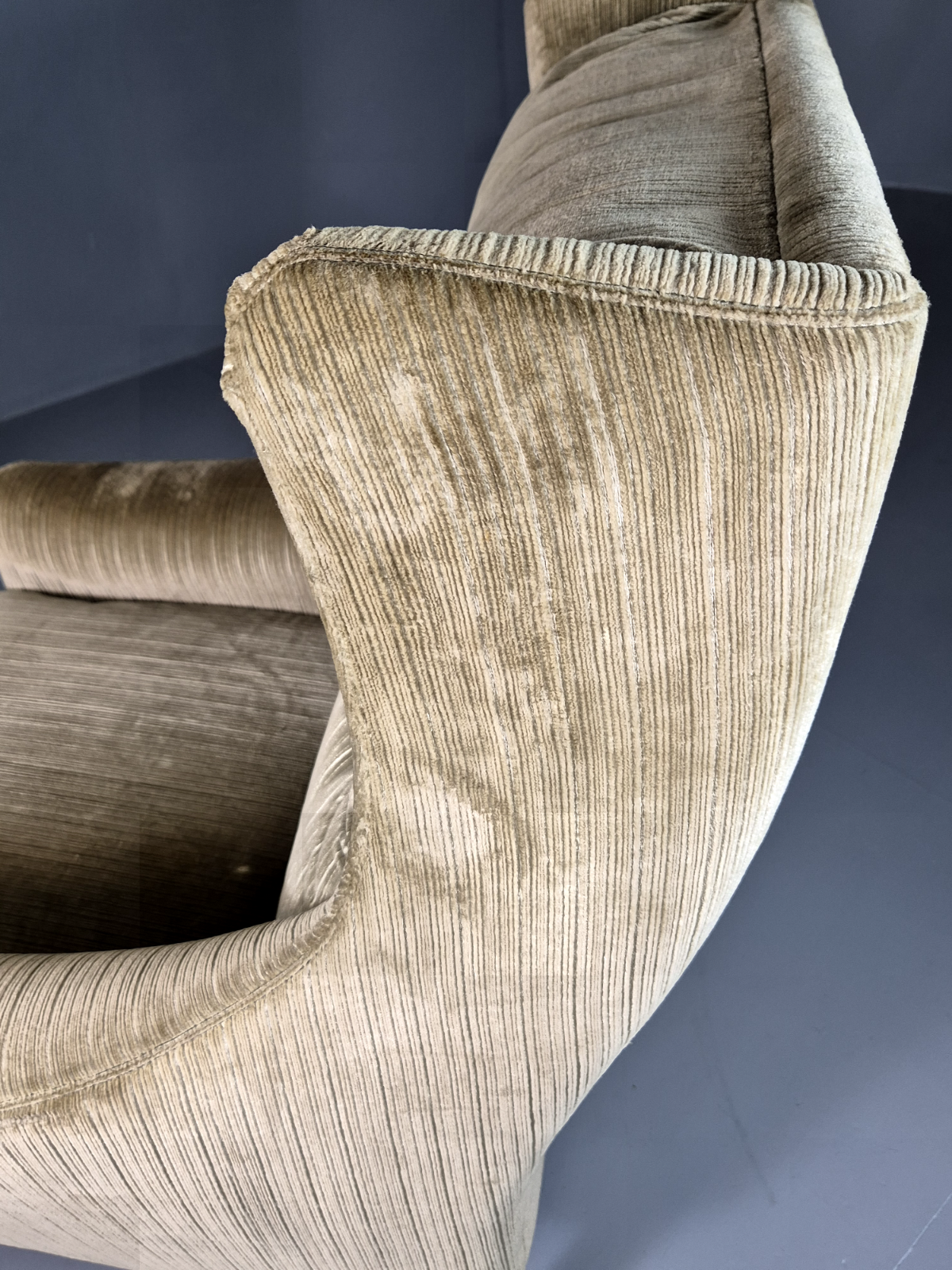 Vintage Swedish Wingback Chair Green Rosewood Bender Ikea 1960s MCM EB6997 MNOR14