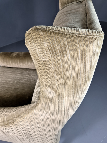 Vintage Swedish Wingback Chair Green Rosewood Bender Ikea 1960s MCM EB6997 MNOR14