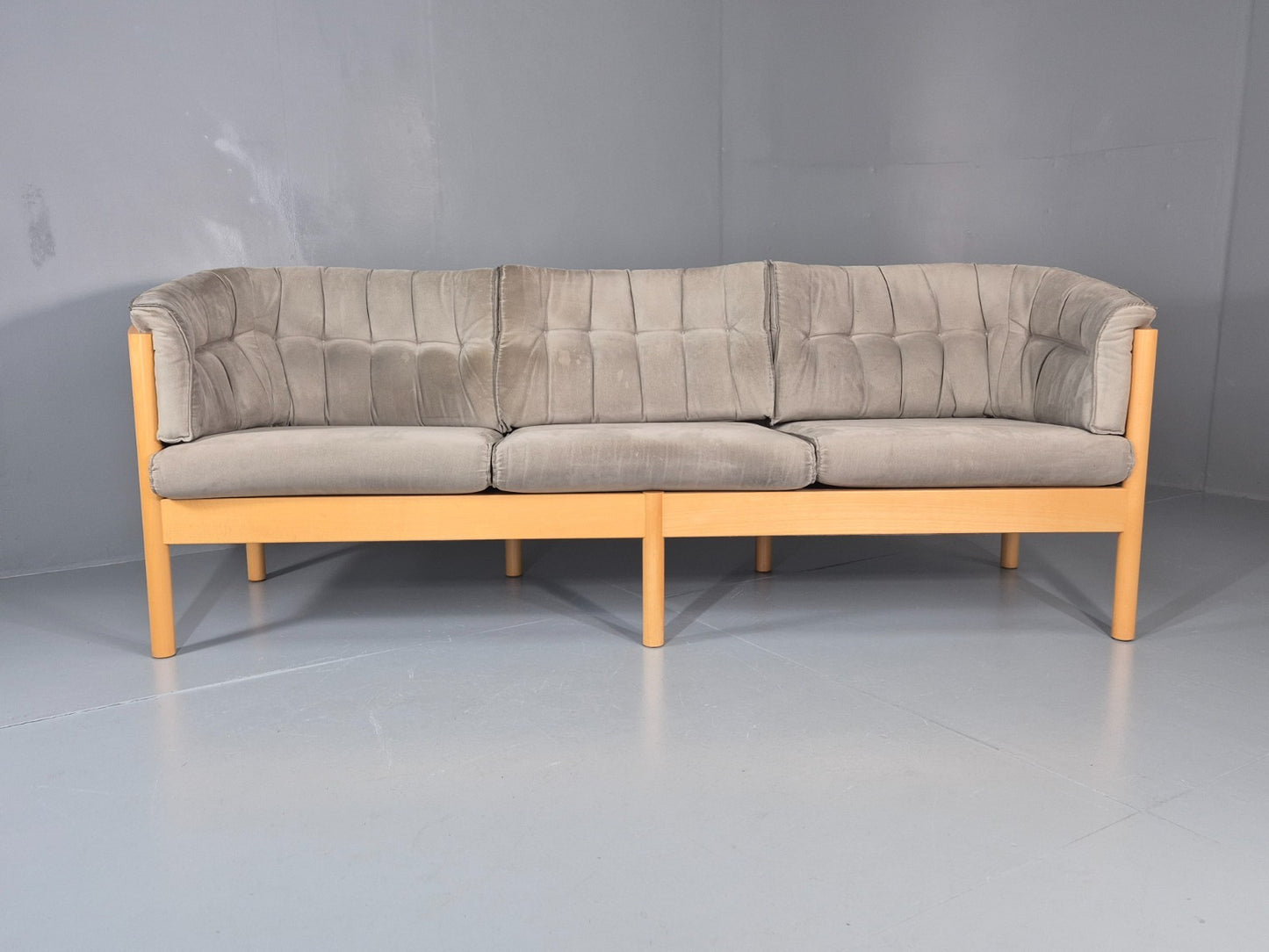 Vintage Three Seater Sofa 1980s Danish Nielaus Jeki Retro MCM EB11348 M3SS3