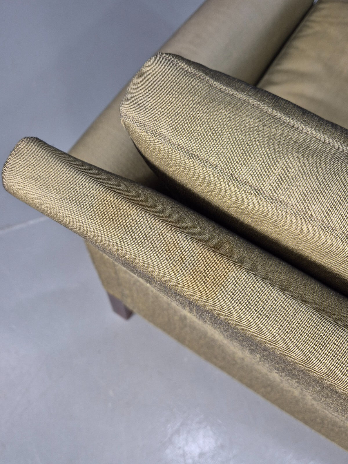 Vintage Danish Lounge Chair Cotton 1960s Retro MCM EB3166 MNOR13