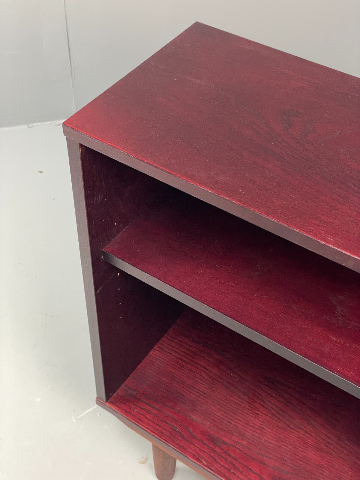 Vintage Dark Oak Bookcase Adjustable Shelf By Beaver & Tapley EB11498 MWOO3