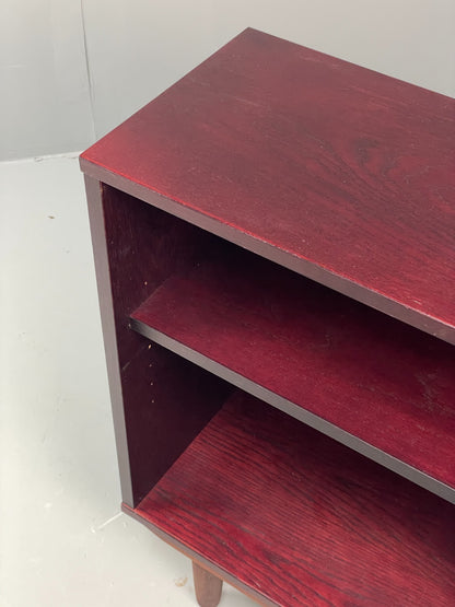 Vintage Dark Oak Bookcase Adjustable Shelf By Beaver & Tapley EB11498 MWOO3