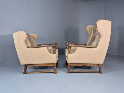 2 Retro Lounge Chairs Danish 1970s Design Kjaernulf Stylings  EB10781 VCLO14