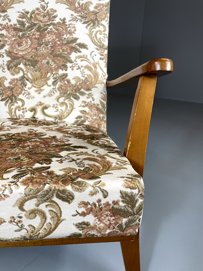 Vintage Mid Century Chair Beech Frame 1960s Retro EB5712 MNOR11