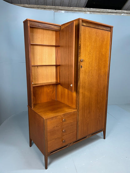 Vintage Teak Storage Unit Drawers Wardrobe Shelving 1960s Nathan EB11040 MWOO13