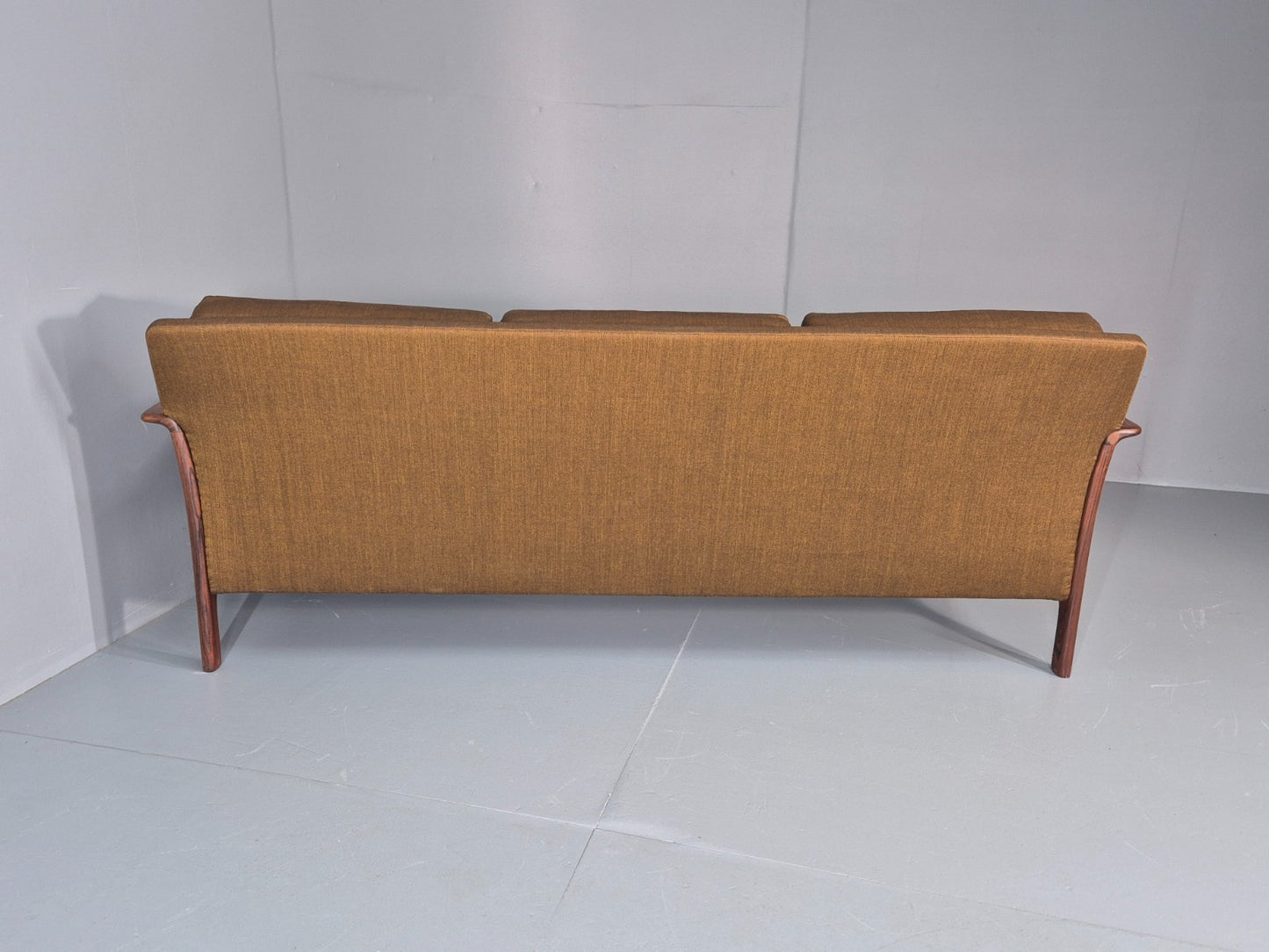 Vintage 3 Seater Sofa 1960s Knut Saeter Vatne Mobler Green Gold EB11078 M3SS16