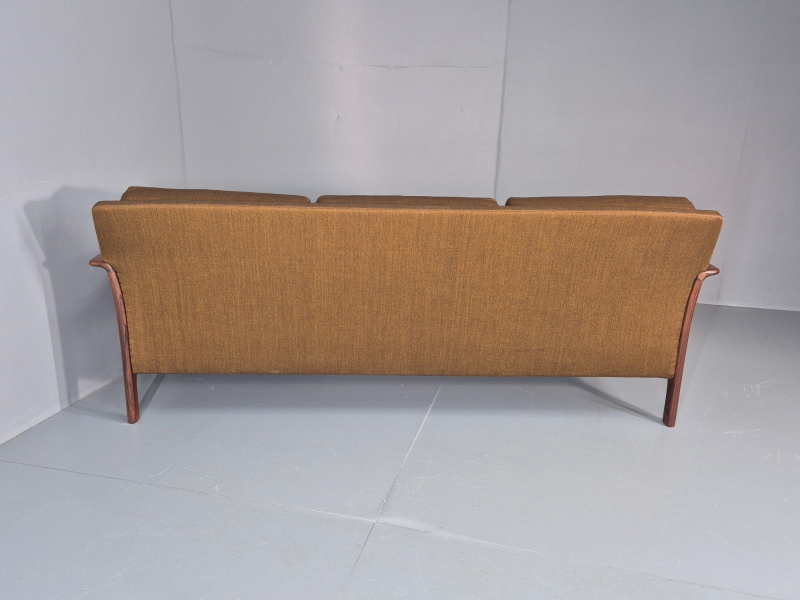 Vintage 3 Seater Sofa 1960s Knut Saeter Vatne Mobler Green Gold EB11078 M3SS16