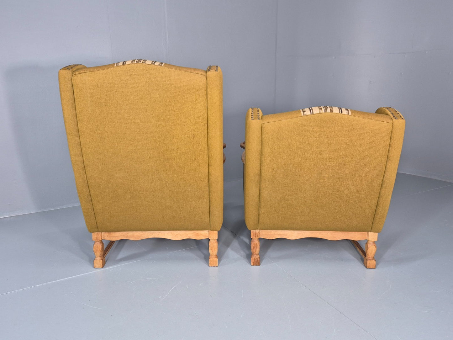Kjaernulf Style high and Low Back Lounge Chairs 1970s Denmark Retro EB11310 MNOR15