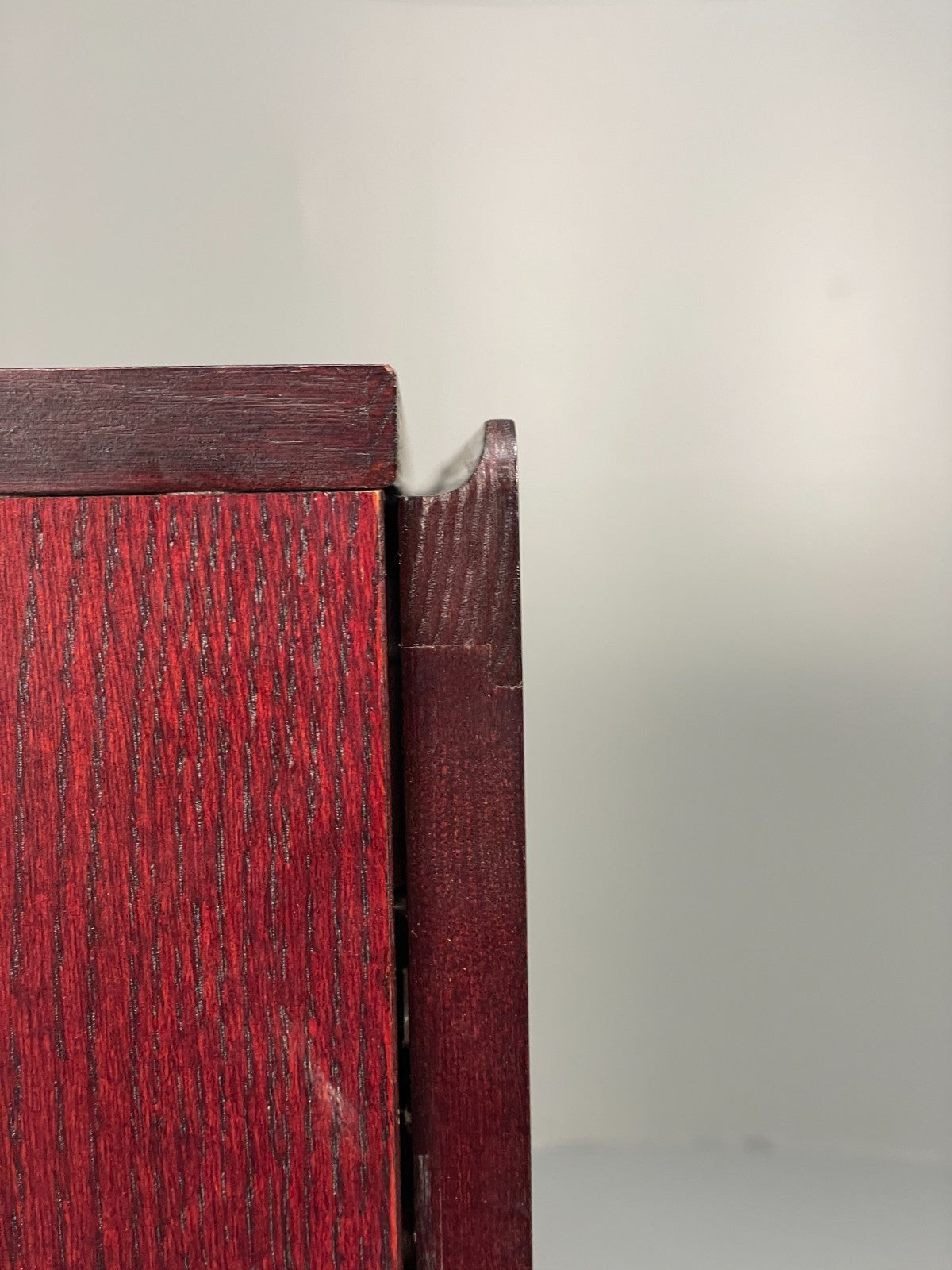 Vintage Oak Glazed Bookcase By Beaver & Tapley Dark Stained EB11499 MWOO7